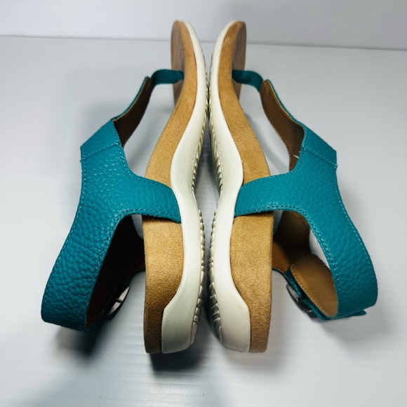 Vionic Terra Women's Teal Leather Sandals Size 7.5 - Picture 10 of 13
